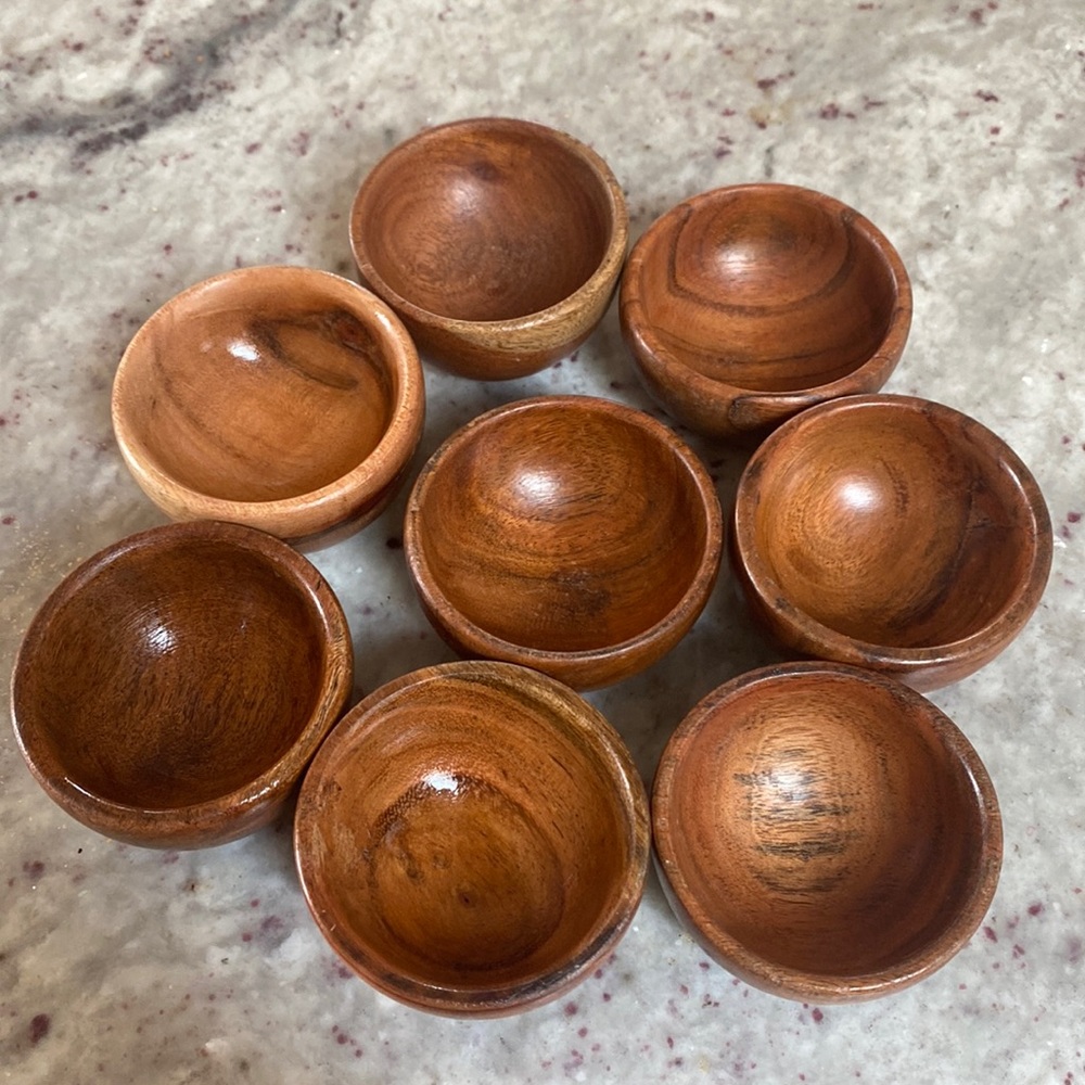 Bowls trinkets tiny wooden bowls 2 inch diameter spice bowls from world …